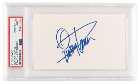 Lot #1178 Quincy Jones Signature