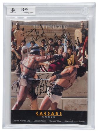 Lot #1046 Donald Trump and LeRoy Neiman Signed Boxing Program (1991) - Image 2