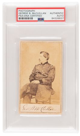 Lot #1112 George B. McClellan Signed Photograph -