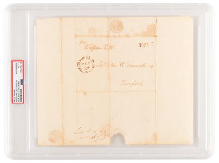 Lot #1003 Thomas Jefferson Signed and