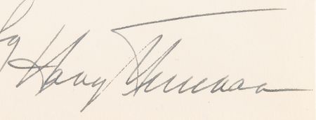 Lot #1014 Harry S. Truman Autograph Letter Signed on Winning on FDR's Ticket: 