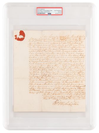 Lot #1001 George Washington Autograph Document