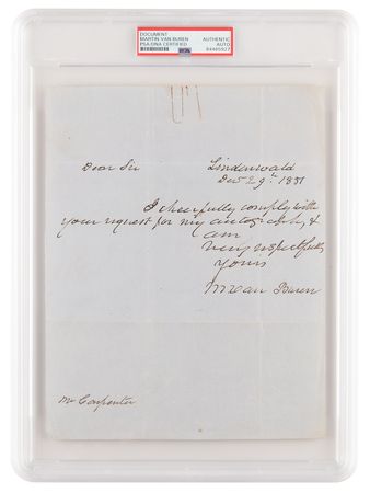 Lot #1048 Martin Van Buren Autograph Letter Signed - Image 1