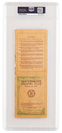 Lot #1239 Babe Ruth Signed Golf Scorecard (May 1943) - Image 2