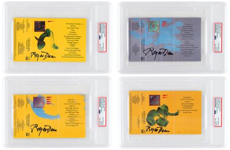 Lot #1202 Yes: Roger Dean (4) Signed Cassette Tape