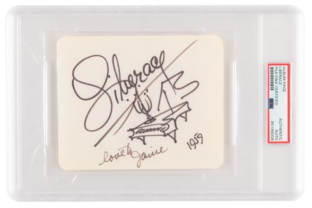 Lot #1179 Liberace Signed Sketch