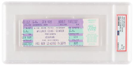 Lot #1195 Nirvana 1993 Wallace Civic Center