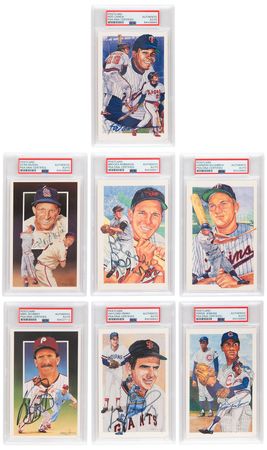 Lot #1271 Baseball Hall of Famers (7) Signed