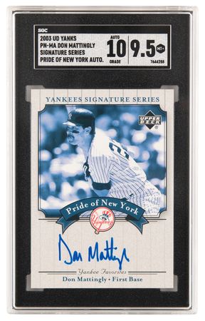 Lot #1256 2003 Upper Deck Yankees Signature Series