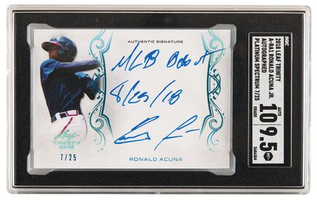 Lot #1264 2018 Leaf Trinity Platinum Spectrum
