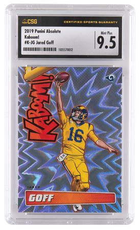 Lot #1267 2019 Panini Absolute Kaboom! Jared Goff