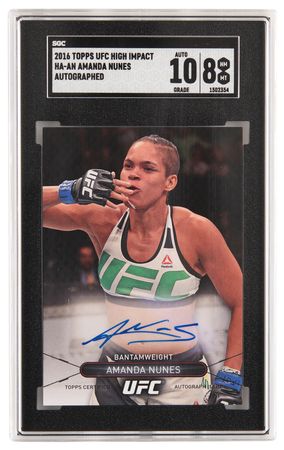 Lot #1260 2016 Topps UFC High Impact Amanda Nunes