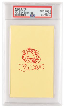 Lot #1154 Jim Davis Signed Sketch