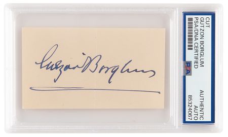 Lot #1147 Gutzon Borglum Signature