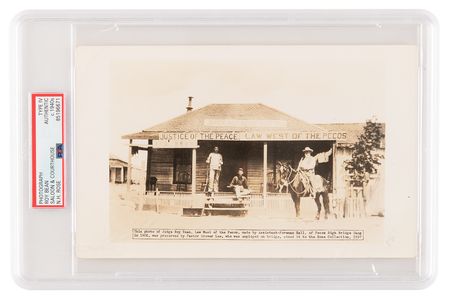 Lot #1077 Judge Roy Bean Saloon and Court House Photograph - PSA Type IV - Image 1