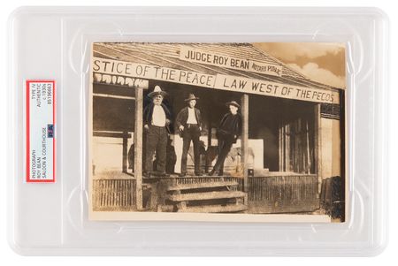 Lot #1078 Judge Roy Bean Original Photograph - PSA