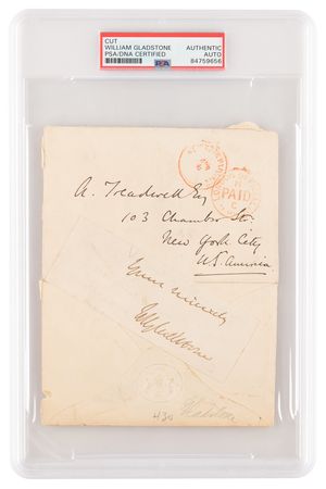 Lot #1091 William Gladstone Signature