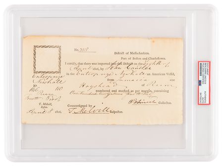 Lot #1123 Benjamin Lincoln and Thomas Melvill