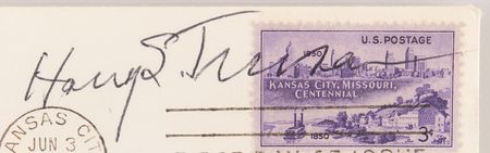 Lot #1043 Harry S. Truman Signed First Day Cover - PSA NM 7 - Image 2