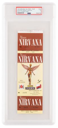 Lot #1196 Nirvana 1994 Paris 'In Utero' Concert