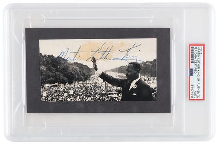 Lot #1057 Martin Luther King, Jr. Signed