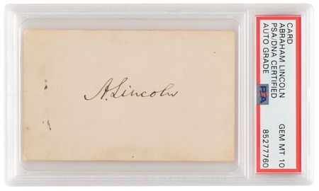 Lot #1302 Abraham Lincoln Signature as President -