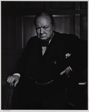 Lot #4027 Winston Churchill Oversized Photograph