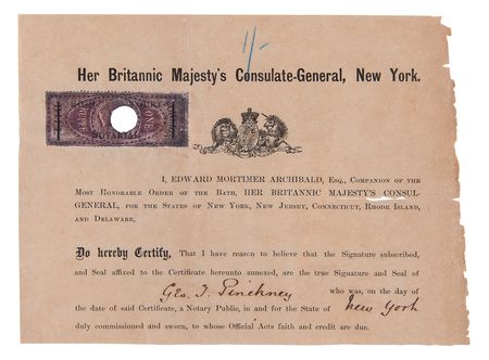 Lot #4013 Thomas Edison Document Signed for Light Bulb Patent: 