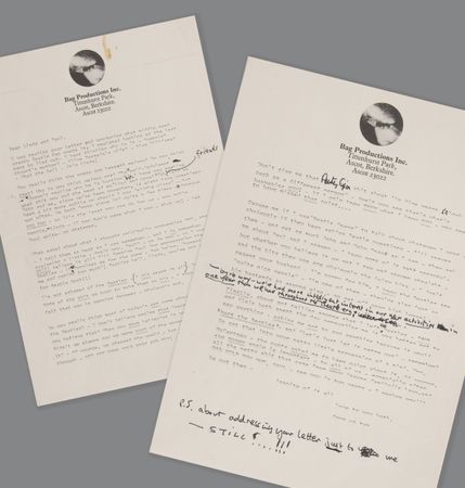 Lot #4043 John Lennon Typed and Hand-Annotated Letter to Paul and Linda McCartney - An Intense Letter Discussing Yoko, Art, the Media, and His Exit From the Beatles - Image 1