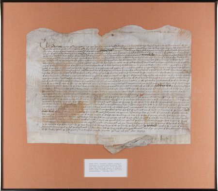 Lot #4018 King Henry VIII Rare Document Signed (1541) - Image 2