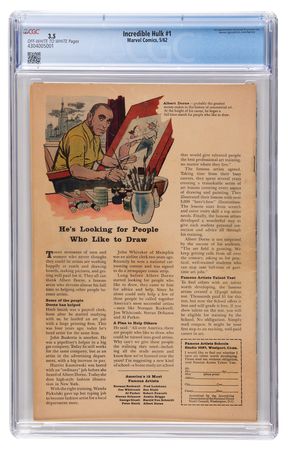 Lot #4052 The Incredible Hulk #1 (Marvel, 1962) - CGC 3.5 (off-white to white pages) - Image 2