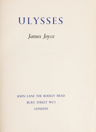Lot #4035 James Joyce Signed Book - Ulysses (Limited Edition, 1936) - Image 5