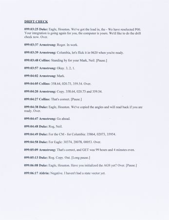 Lot #4051 Apollo 11 Lunar Surface Flown LM Prep Checklist with In-Flight Annotations by CDR Neil Armstrong Prior to the First Moon Landing – From the Private Collection of Buzz Aldrin - Image 7