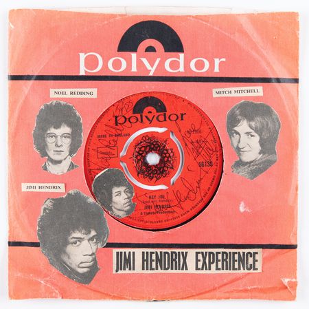 Lot #4044 Jimi Hendrix Experience Rare Signed 45 RPM Single - 'Hey Joe' - Image 3
