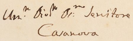 Lot #4033 Giacomo Casanova Rare Autograph Letter Signed on European Wars and Politics - Image 3