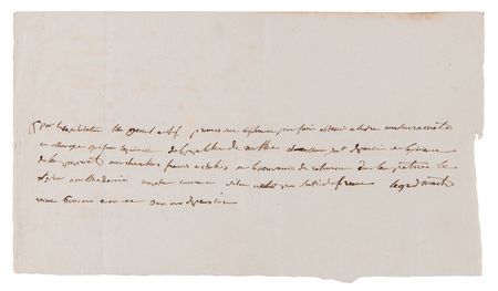 Lot #4020 Napoleon Handwritten Manuscript on the
