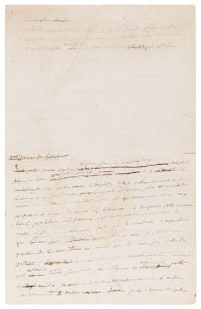 Lot #4019 Napoleon Lengthy Handwritten Manuscript on the French Directory, Prepared for His Memoirs - Image 2