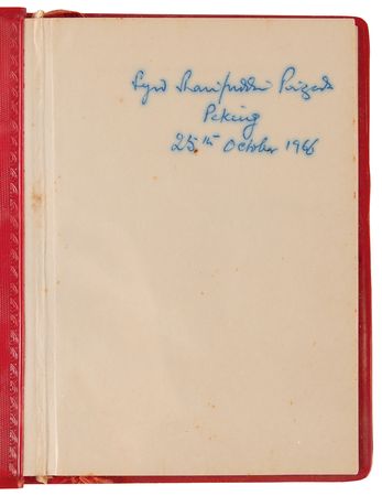 Lot #4023 Mao Zedong Historically Important Signed Book: Quotations from Chairman Mao (The Little Red Book) - Autographed for the Wife of Pakistan's Foreign Minister, with Photo Proof - Image 7