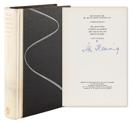 Lot #4037 Ian Fleming Limited Edition Signed Book - On Her Majesty's Secret Service, Presented to His Lover - Image 1