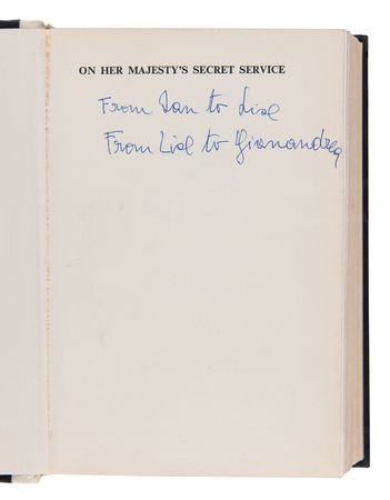 Lot #4037 Ian Fleming Limited Edition Signed Book - On Her Majesty's Secret Service, Presented to His Lover - Image 5