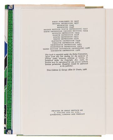 Lot #4036 J. R. R. Tolkien Signed Book - The Hobbit - Image 5