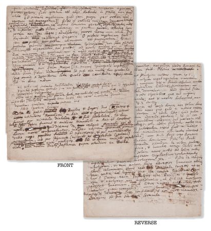 Lot #4007 Isaac Newton Handwritten Manuscript Criticizing Religion and the Papacy - Image 1