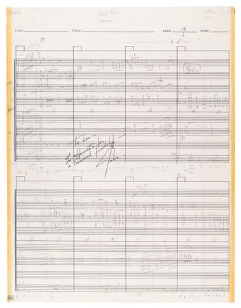 Lot #4046 Star Wars: John Williams Original Handwritten Music Manuscript for the Opening 'Star Wars Main Title' Theme - Image 2