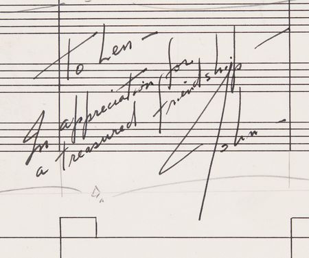 Lot #4046 Star Wars: John Williams Original Handwritten Music Manuscript for the Opening 'Star Wars Main Title' Theme - Image 3