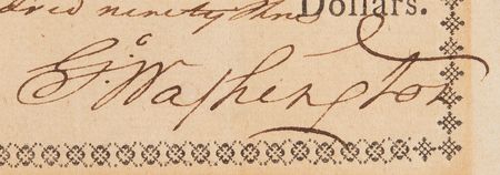 Lot #4001 George Washington Excessively Rare Check Signed as President, Filled Out by Treasury Secretary Oliver Wolcott Jr. - PSA MINT 10 - Image 2