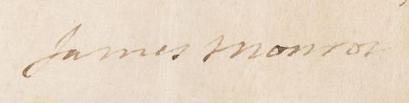 Lot #77 James Monroe Document Signed as President - Image 3