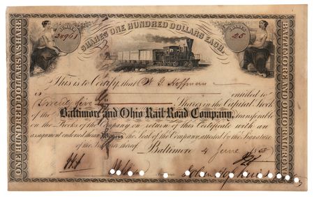 Lot #185 Johns Hopkins Document Signed - Image 1