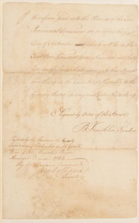 Lot #117 Benjamin Franklin Document Signed (1764) - Approving Funds for the Commissioners for Indian Affairs - Image 2