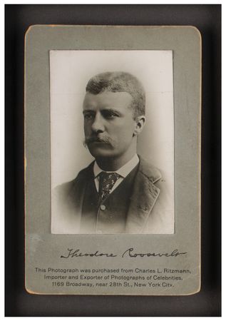 Lot #15 Theodore Roosevelt Signed Photograph - Mid-1880s Portrait - Image 1