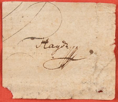 Lot #530 Franz Joseph Haydn Signature - Image 2